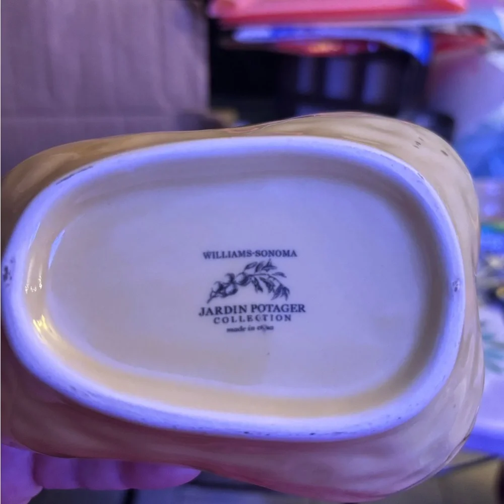 Williams Sonoma Yellow Ceramic Dish